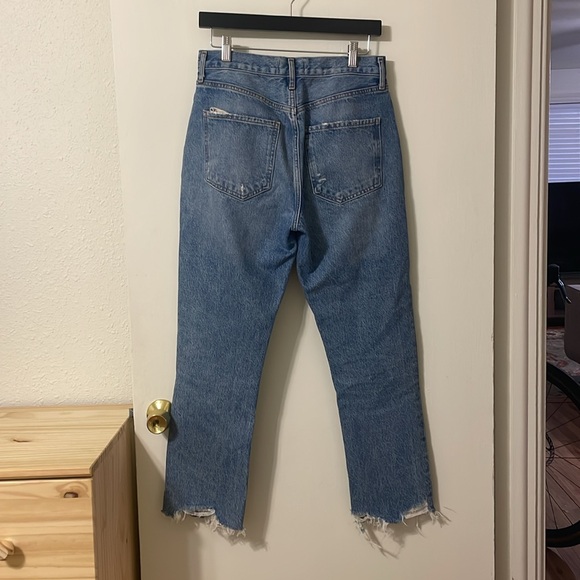 AGOLDE Riley Crop High Rise Straight - 27 - Picture 4 of 7